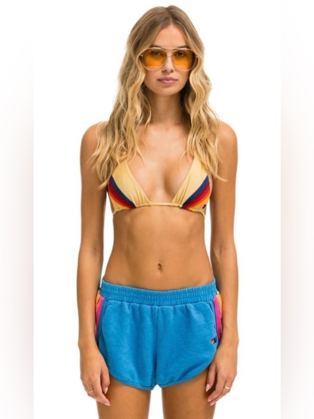 Aviator Nation 5 Stripe Jogger Shorts - Picture 8 of 16